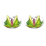  Venus Flytrap Monster Cufflinks (Oval)