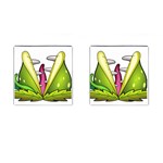  Venus Flytrap Monster Cufflinks (Square)