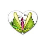  Venus Flytrap Monster Rubber Coaster (Heart)