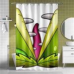  Venus Flytrap Monster Shower Curtain 48  x 72  (Small)