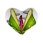  Venus Flytrap Monster Standard 16  Premium Heart Shape Cushion 