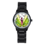  Venus Flytrap Monster Stainless Steel Round Watch