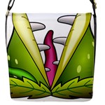  Venus Flytrap Monster Flap Closure Messenger Bag (S)