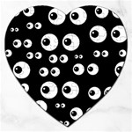 black white eyes Jigsaw Puzzle (Heart)