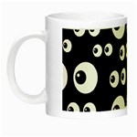 black white eyes Night Luminous Mug