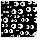 black white eyes Canvas 20  x 20 