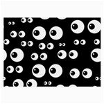 black white eyes Large Glasses Cloth