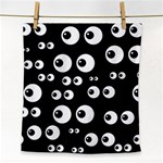 black white eyes Face Towel