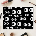 black white eyes Cosmetic Bag (XL)