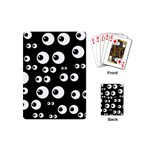 black white eyes Playing Cards (Mini)