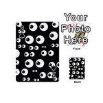 black white eyes Playing Cards 54 (Mini)