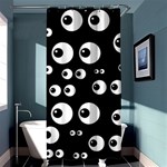 black white eyes Shower Curtain 36  x 72  (Stall)