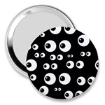 black white eyes 3  Handbag Mirror