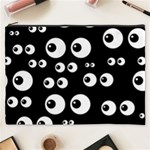 black white eyes Cosmetic Bag (XXXL)