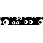 black white eyes Flano Scarf (Large)