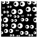 black white eyes Large Satin Scarf (Square)