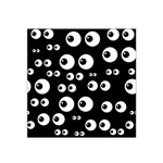 black white eyes Satin Bandana Scarf