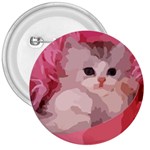 pink fluffy kitten 3  Button