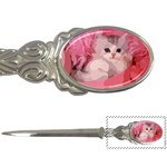 pink fluffy kitten Letter Opener