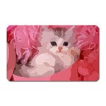 pink fluffy kitten Magnet (Rectangular)