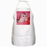 pink fluffy kitten BBQ Apron