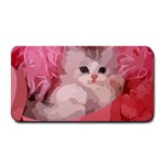 pink fluffy kitten Medium Bar Mat