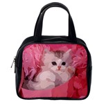 pink fluffy kitten Classic Handbag (One Side)