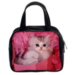 pink fluffy kitten Classic Handbag (Two Sides)