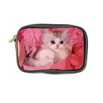 pink fluffy kitten Coin Purse