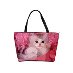 pink fluffy kitten Classic Shoulder Handbag