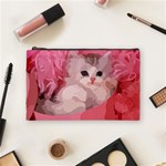 pink fluffy kitten Cosmetic Bag (Medium)