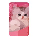 pink fluffy kitten Memory Card Reader (Rectangular)