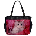 pink fluffy kitten Oversize Office Handbag