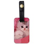 pink fluffy kitten Luggage Tag (one side)