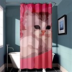 pink fluffy kitten Shower Curtain 36  x 72  (Stall)