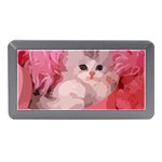 pink fluffy kitten Memory Card Reader (Mini)