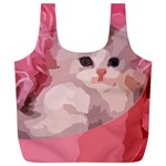 pink fluffy kitten Full Print Recycle Bag (XL)