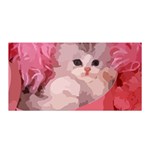 pink fluffy kitten Satin Wrap