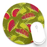 Halloween Fly Trap Round Mousepad