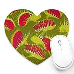 Halloween Fly Trap Heart Mousepad