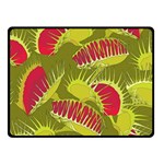 Halloween Fly Trap Fleece Blanket (Small)