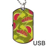 Halloween Fly Trap Dog Tag USB Flash (One Side)