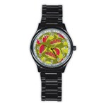 Halloween Fly Trap Stainless Steel Round Watch