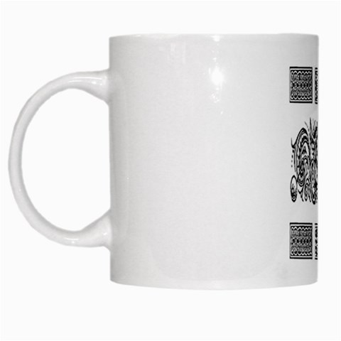 Celtic Dragons White Mug from ArtsNow.com Left