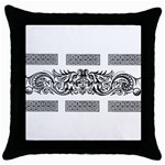 Celtic Dragons Throw Pillow Case (Black)