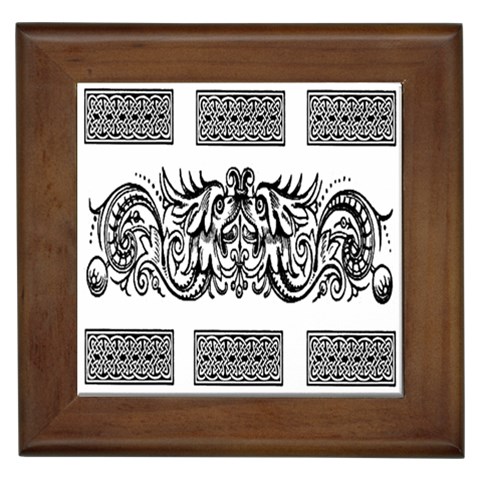 Celtic Dragons Framed Tile from ArtsNow.com Front