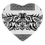 Celtic Dragons Ornament (Heart)