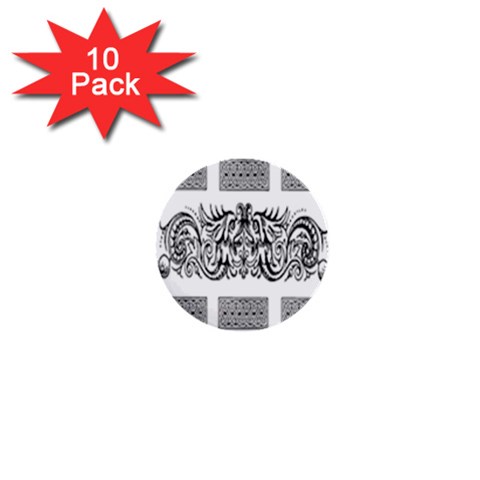 Celtic Dragons 1  Mini Button (10 pack)  from ArtsNow.com Front