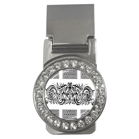 Celtic Dragons Money Clip (CZ) from ArtsNow.com Front