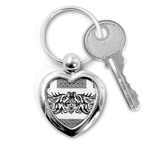 Celtic Dragons Key Chain (Heart) from ArtsNow.com Front